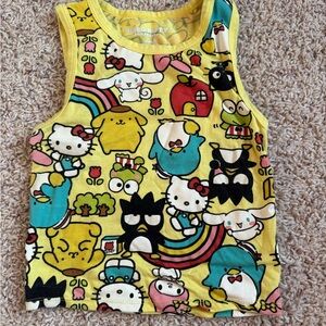 Hello Kitty and Friends Yellow Target Tank Top